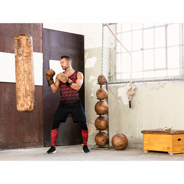 INNOLIFE Sacco Da Boxe Palla Riflessi - Allenamento Pendolo Per Boxe, Kickboxing, MMA (Già Riempito)