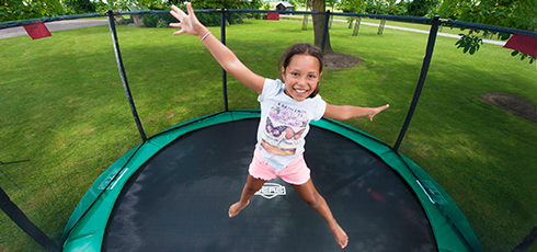 Berg garden trampoline Champion incl. safety net Deluxe (2022) High-quality materials