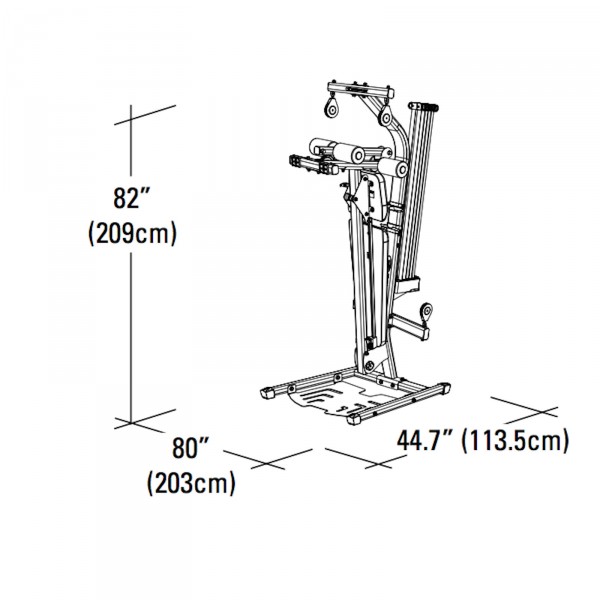 bowflex sport dimensions
