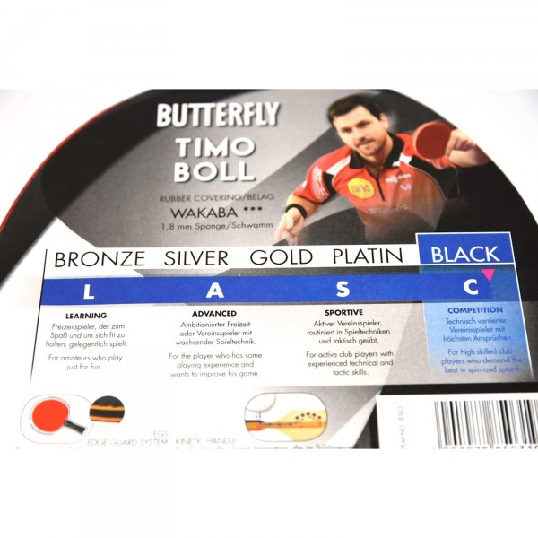 Raquette de tennis de table Butterfly Timo Boll Black Photos du produit