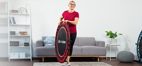 cardiojump Fitnesstrampoline Premium Lett og kompakt