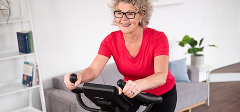cardiostrong motionscykel BX60 Touch Home Entertainment med en skillnad