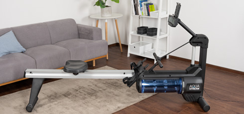 cardiostrong Roeitrainer Aquastream Stabiliteit en slank design