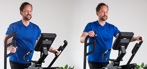 cardiostrong crosstrainer EX90 Touch Maximal komfort, minimal belastning på lederna