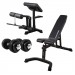Darwin Weight Bench FB90 and 2 dumbbells 15 kg