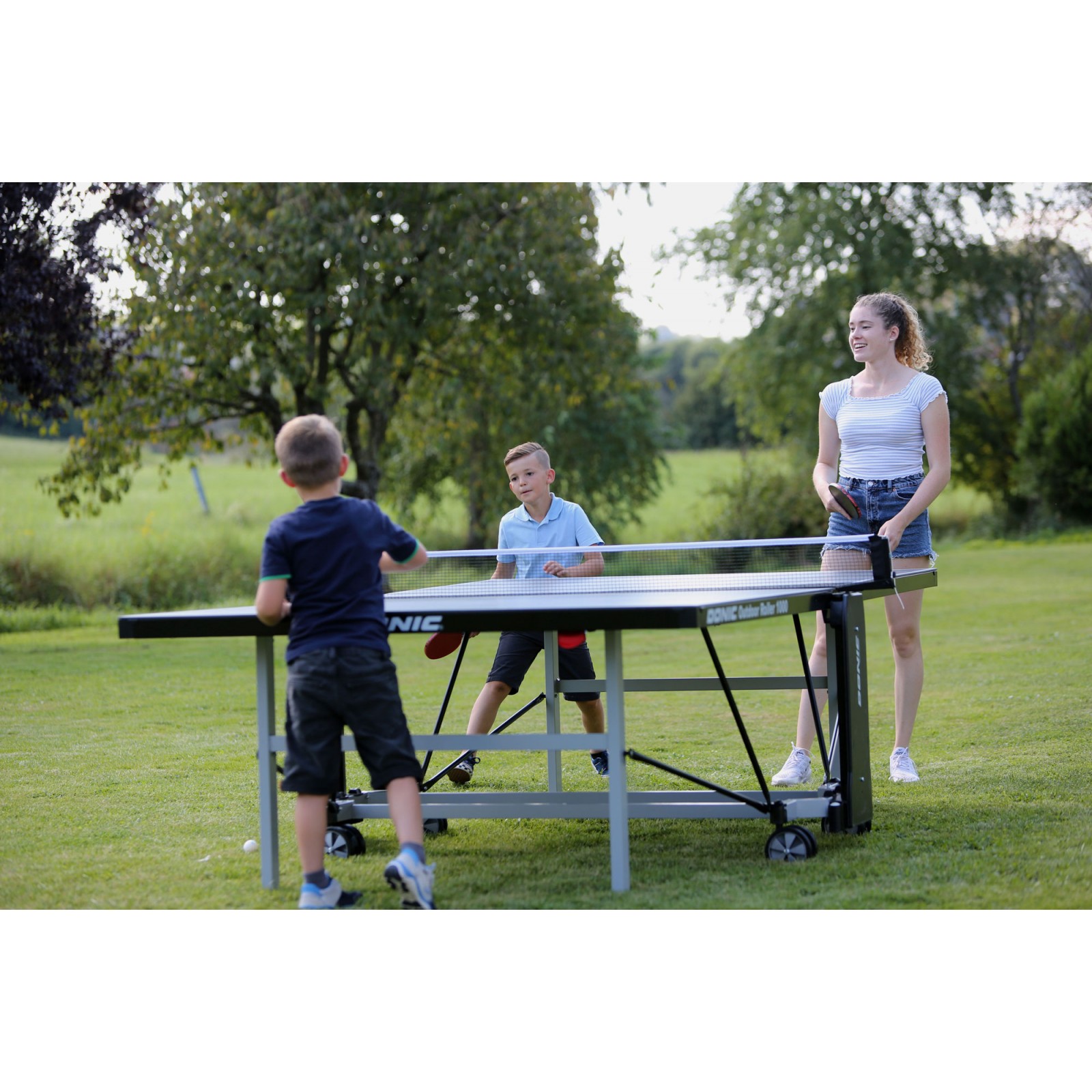 1000 Tischtennisplatte Sport-Tiedje - Outdoor Donic Roller