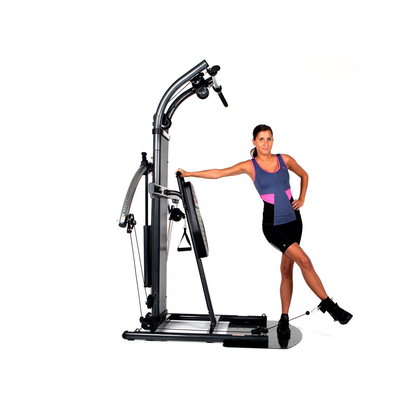 Station De Musculation Multifonction Finnlo Bio Force Extreme 3841 - Anthracite - 185x165x208 Cm - Jusqu'à 100 Kg