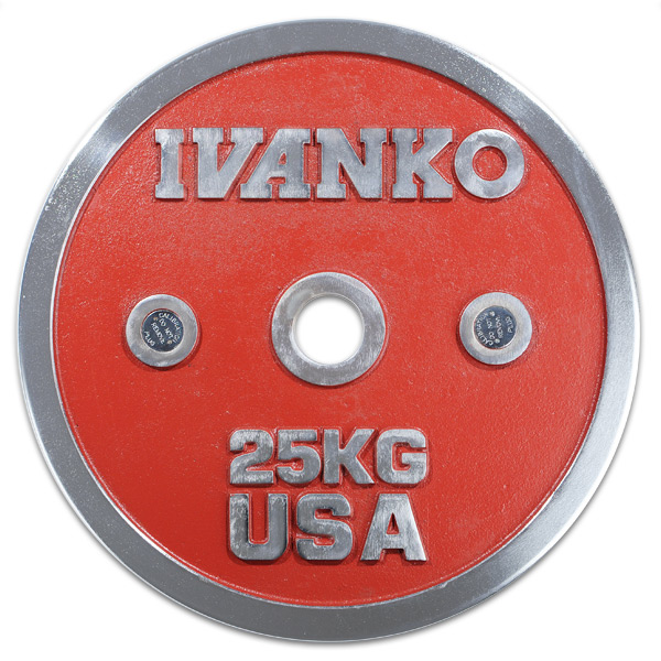Ivanko Calibrated 50mm Chrome Weight Plate best buy at SportTiedje