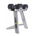 MX55 dumbbells 4.5 to 24.9 kg with rack