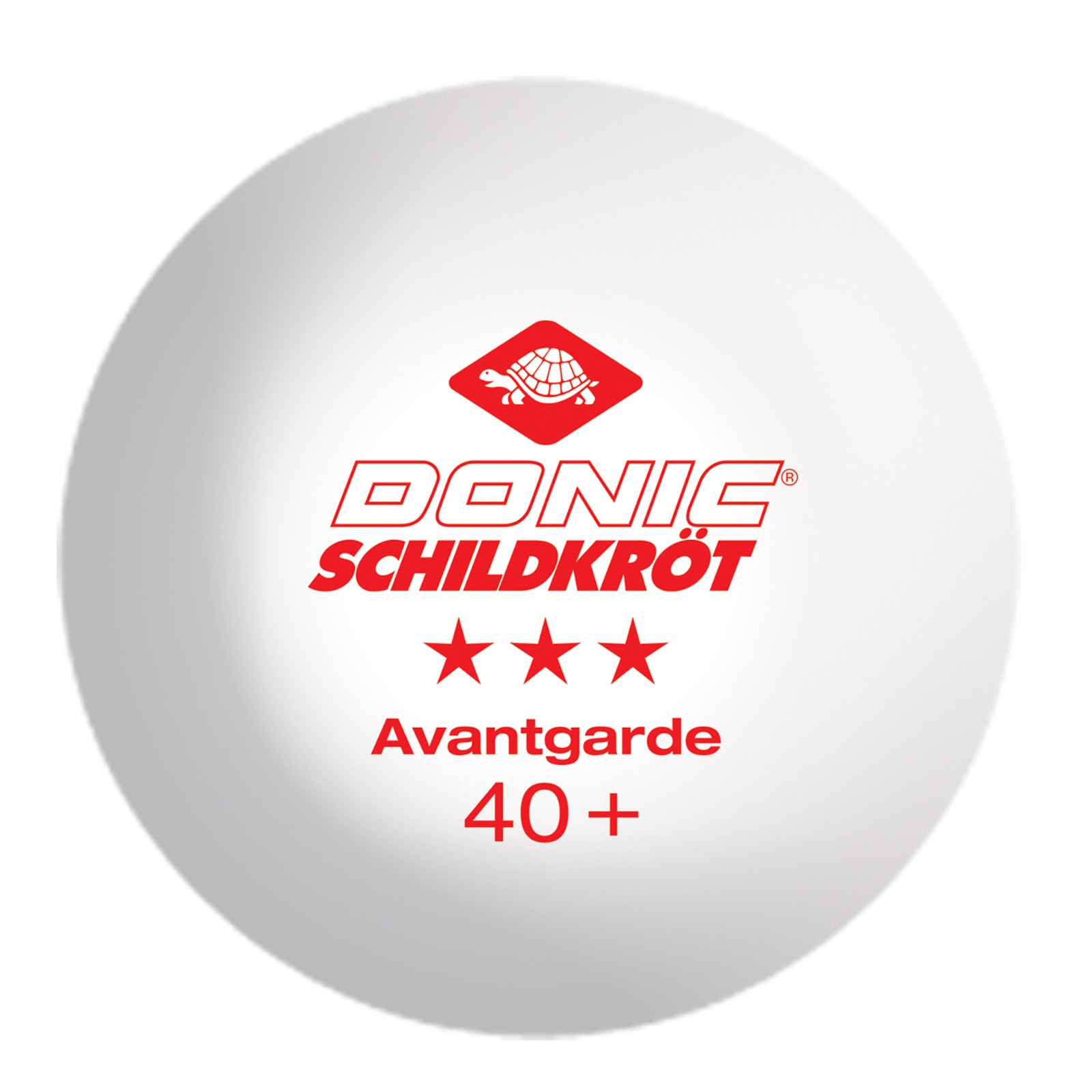 Balles de tennis de table Donic-Schildkröt 3*** Avantgarde, pack de 3 -  Fitshop