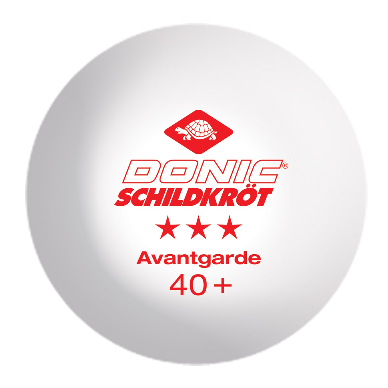 Balles de tennis de table Donic-Schildkröt 3*** Avantgarde, pack de 3 -  Fitshop