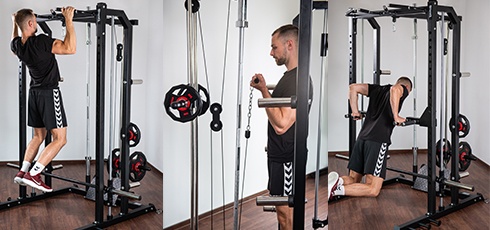 Smith machine Taurus avec poulie 6 stations en 1