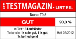 Testsiegel Taurus T9.5