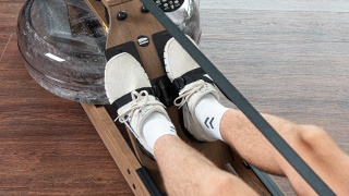 Waterrower rowing machine beech Vintage Adjustable footrests