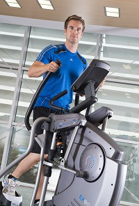 The cardiostrong elliptical cross trainer EX80 in use
